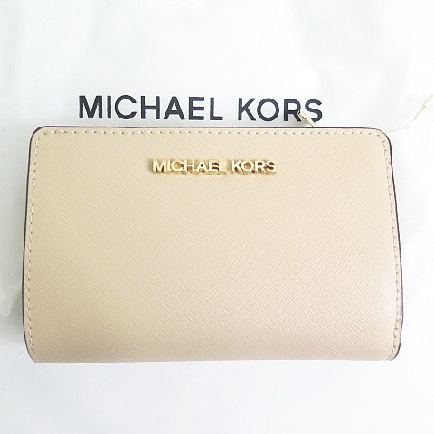 中古】未使用品 Michael michael kors JET SET TRAVEL MD BIFLD ZP CN