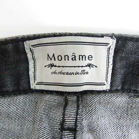 中古】MONAME モナーム デニム パンツ フルレングス ストレッチ