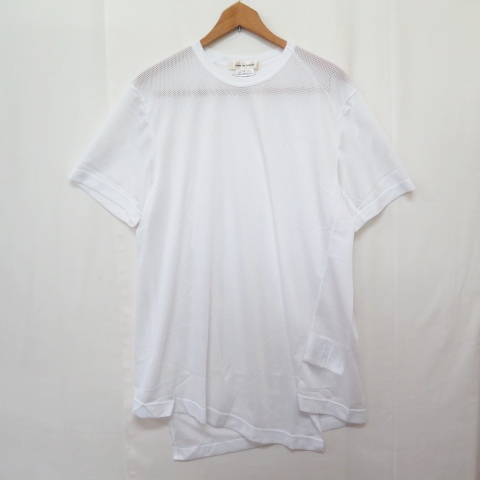【中古】コムデギャルソン COMME des GARCONS GO-T015 メッシュ カットソー L ホワイト AD2024 美品 2sa6914