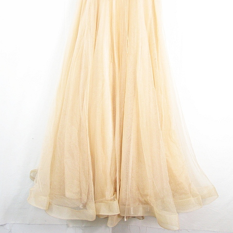 中古】ジャンマクレーン JEAN MACLEAN ノースリーブ ロング ドレス