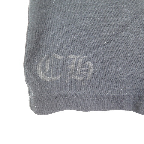 【中古】クロムハーツ CHROME HEARTS Tシャツ 半袖 L ブラック F〇UK YOU プリント 国内正規 ☆AA★ 2sa7067 メンズ