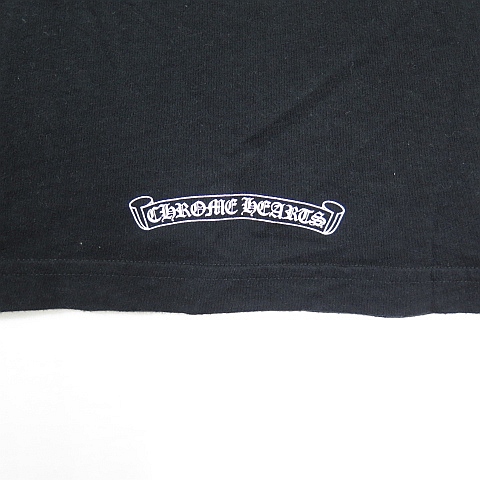 【中古】クロムハーツ CHROME HEARTS Tシャツ 半袖 L ブラック F〇UK YOU プリント 国内正規 ☆AA★ 2sa7067 メンズ