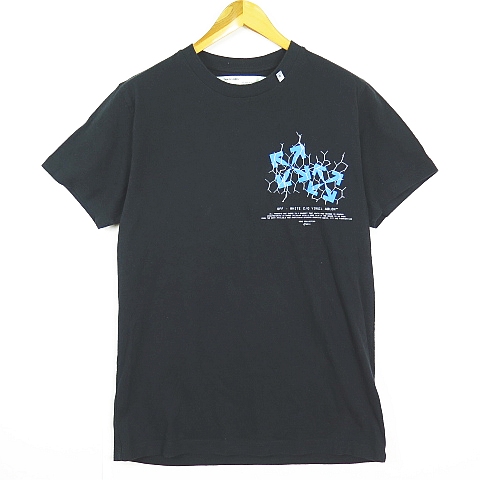 【中古】オフホワイト OFF WHITE Fence Arrow S/S Tee Tシャツ 半袖 M ブラック ☆AA★