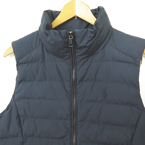 【中古】ポロ ラルフローレン POLO RALPH LAUREN 888 PK VST-INSULATED-VEST パデッドベスト ジップアップ S ブラック_1