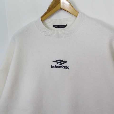 中古】バレンシアガ BALENCIAGA 3B SPORTS ICON ウール ロゴ刺繍