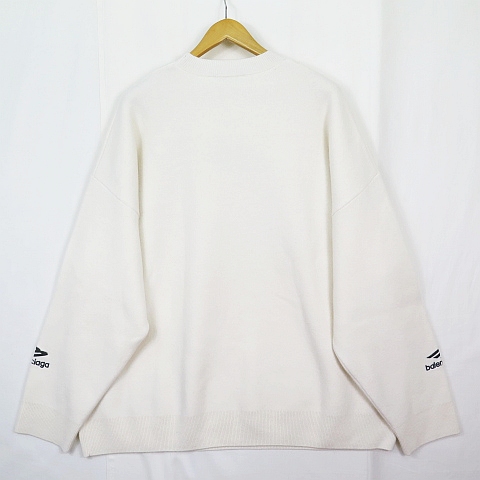 中古】バレンシアガ BALENCIAGA 3B SPORTS ICON ウール ロゴ刺繍