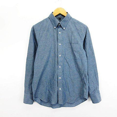 中古 無印良品 良品計画 シャツ 長袖 ボタンダウン 胸ポケット コットン M ネイビー Ekm メンズの通販はau Pay マーケット ブランド古着のベクトル