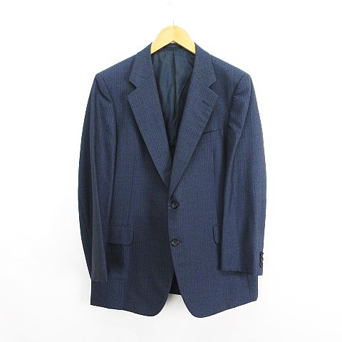 【中古】バーバリーズ セットアップ スーツ テーラード ノータック ストライプ 96-86-170AB5 ネイビー ※EKM メンズ_1