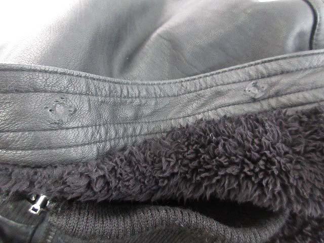 中古 シェラック Shellac ジャケット N2b ミリタリー レザー シープスキン 羊革 裏ボア フード ジップアップ ブラック 44の通販はau Pay マーケット ブランド古着のベクトル