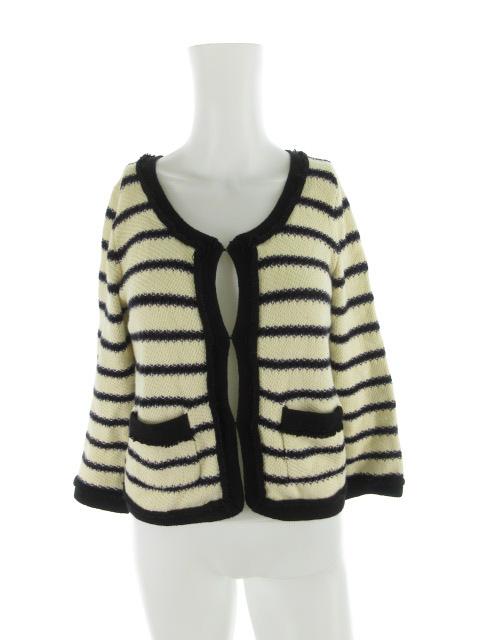 中古 シップス Ships カーディガン ニット 長袖 ボーダー クリーム ブラック 黒 ネイビー 紺 コットン ウール トップス レディースの通販はau Pay マーケット ブランド古着のベクトル