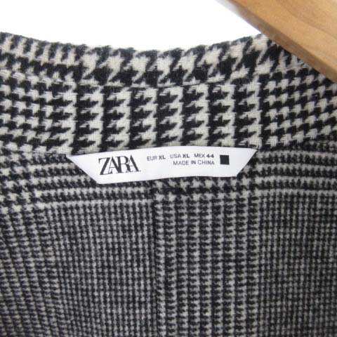 中古 ザラ Zara チェスターコート 千鳥格子柄 グレンチェック柄 ホワイト ブラック 白 黒 ウール 44 Xl アウター メンズの通販はau Pay マーケット ブランド古着のベクトル