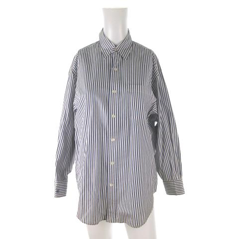 中古 ラルフローレン Ralph Lauren 長袖 シャツ ストライプ 紺 ネイビー 白 ホワイト コットン 7号 トップス インパクト21 の通販はau Pay マーケット ブランド古着のベクトル