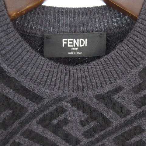 中古】フェンディ FENDI 22AW セーター ニット ズッカ柄 FF 総柄