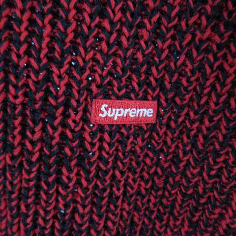 【中古】シュプリーム SUPREME 21AW Melange Rib Knit Sweater small box logo ボックスロゴ ニット  セーター メランジェ レッド XL｜au PAY マーケット