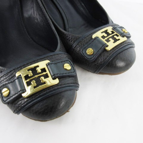 中古】トリーバーチ TORY BURCH パンプス ウェッジソール レザー 深緑系 グリーン ゴールド金具 5M 22-22.5ｃｍ 革靴  の通販はau PAY マーケット - ブランド古着のベクトル | au PAY マーケット－通販サイト