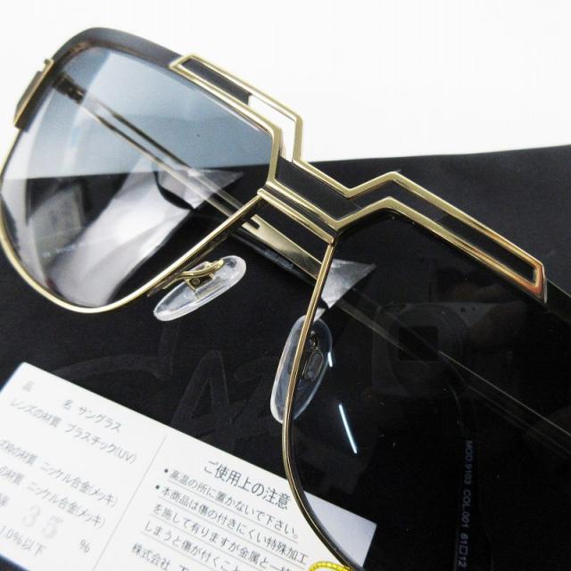 【中古】未使用品 カザール CAZAL サングラス MOD.9103 001 61口12 140 ブラック 黒 ゴールド ブルーグレーレンズ UVカット 中古】未使用品 カザール CAZAL サングラス MOD.9103 001 61口12 140