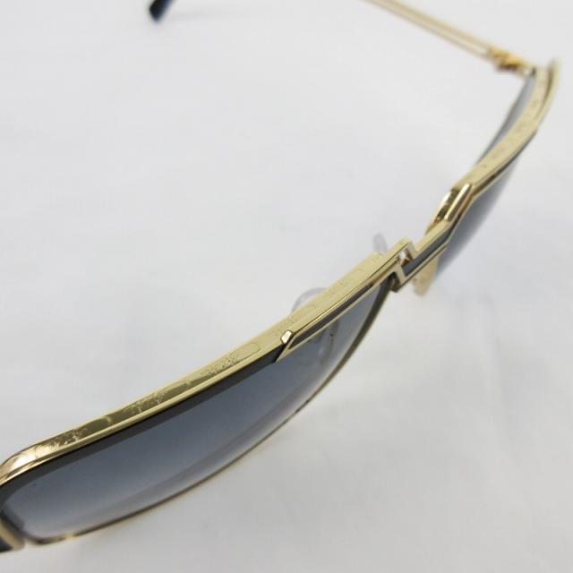 【中古】未使用品 カザール CAZAL サングラス MOD.9103 001 61口12 140 ブラック 黒 ゴールド ブルーグレーレンズ UVカット 中古】未使用品 カザール CAZAL サングラス MOD.9103 001 61口12 140