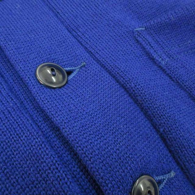 【中古】50’S campus キャンパス レタード カーディガン ニット ブルー ウール100％ ヴィンテージ オールド メンズ_5