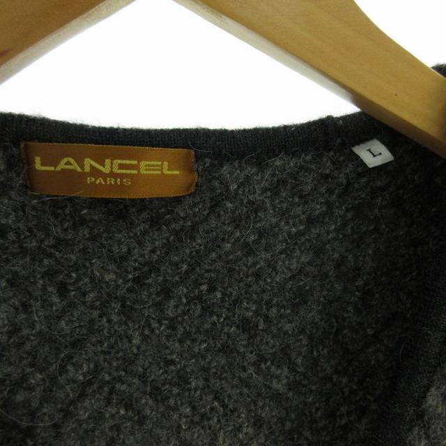 LANCEL ランセル ニットカーディガン チャコールグレー L B8948 LANCEL(ランセル) &frasl; カーディガン(厚手)&frasl;M&frasl;ウール&frasl;GRY | 古着の販売