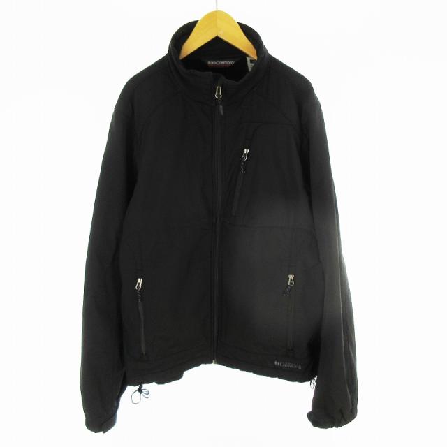 【中古】90’S  ブラックダイアモンド ソフトシェルジャケット 裏地フリース L 黒 ブラック