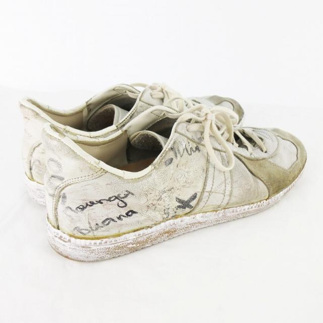 【中古】マルタンマルジェラ Martin Margiela 落書き グラフィティ ジャーマントレーナー  ペンキ 27.5ｃｍ アーティザナル