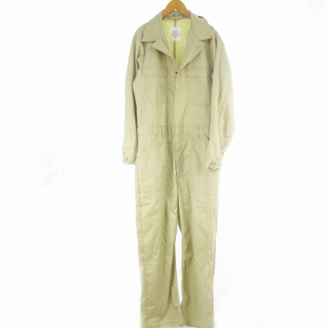 中古】US.ARMY オールインワン ジャンプスーツ つなぎ ベージュ 40 L