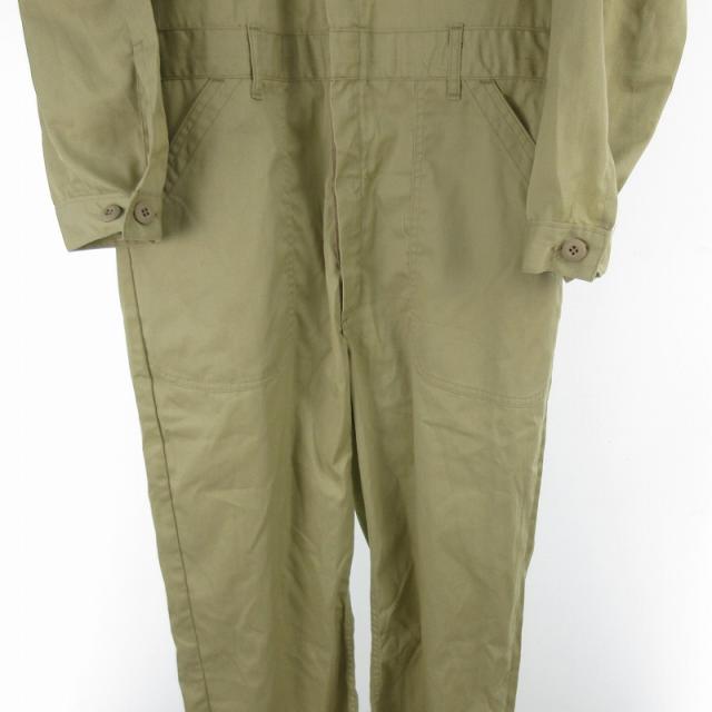 中古】US.ARMY オールインワン ジャンプスーツ つなぎ ベージュ 40 L