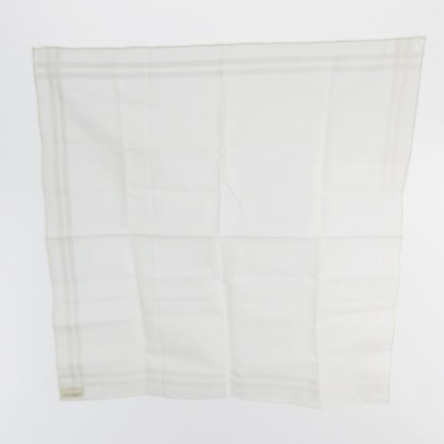 エルメス ハンカチ 未使用 未使用】エルメス ネイビー ストライプ