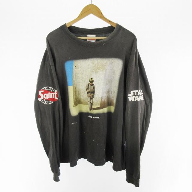 SAINT MICHAEL×STAR WARS DARTHVADER ロングT SAINT Mxxxxxx x