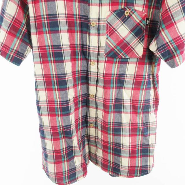 Stussy 半袖チェックシャツ Mサイズ M109314448卸売り
