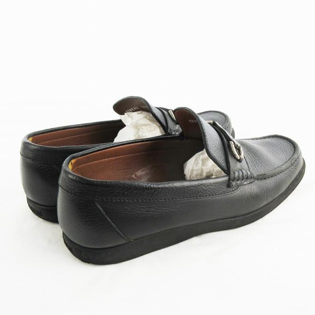 【極美品】a.testoni テストーニ　ビットローファー　スリッポン　黒 8 中古】ア・テストーニ a.testoni ビット ローファー シューズ 黒