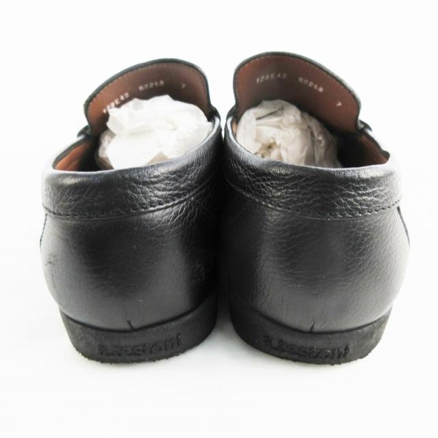 中古】ア・テストーニ a.testoni ビット ローファー シューズ 黒