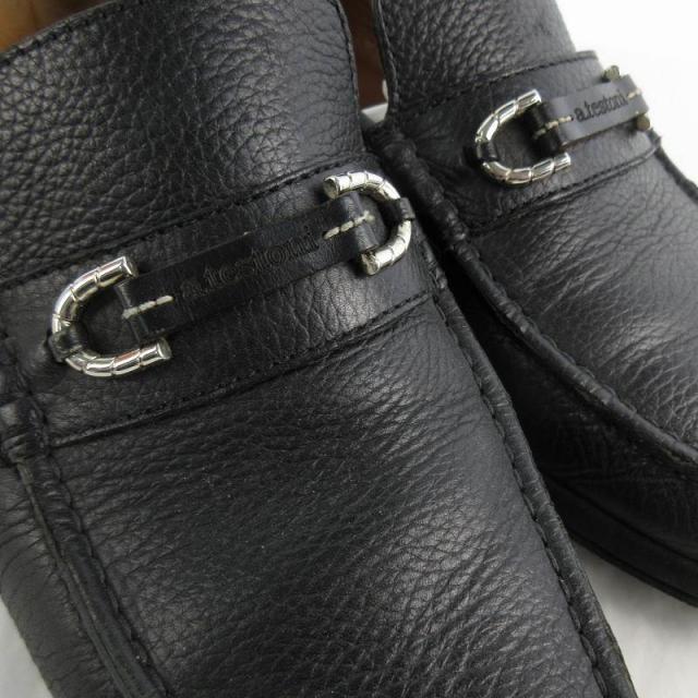 未使用★アテストーニ a.testoni黒レザーローファー 約25.5〜26cm Yahoo!オークション - 【ア・テストーニ】本物 a.testoni 靴 25.5cm 黒