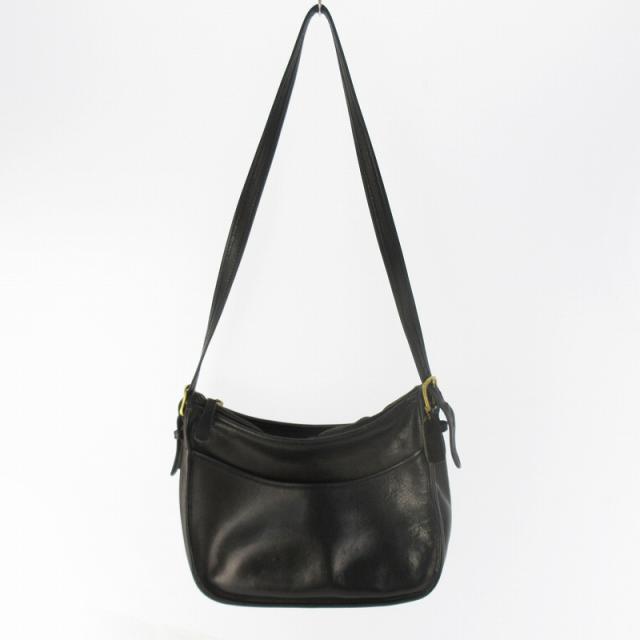 コーチ ショルダーバッグ 革製 黒色 中古 良品 OLD COACH オールド