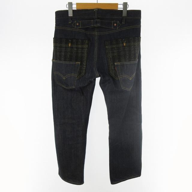 【中古】ジュンヤワタナベマン コムデギャルソン Levi's リーバイス 20AW 再構築 チェック デニムパンツ WF-P210