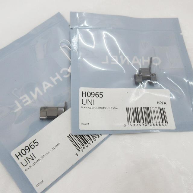 【中古】未当てはめる品 シャネル CHANEL 未開封 2点仕かける J12 33MM 幅14粍 ウオッチ 一こま 駒 陶器 黒 黒いこと H0965