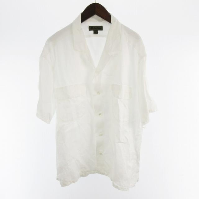 【中古】ナイジェルケーボン NIGEL CABOURN 25SS OPEN COLLAR SHIRT -LINEN 開襟 オープンカラー シャツ 半袖 8050-00-11005 48