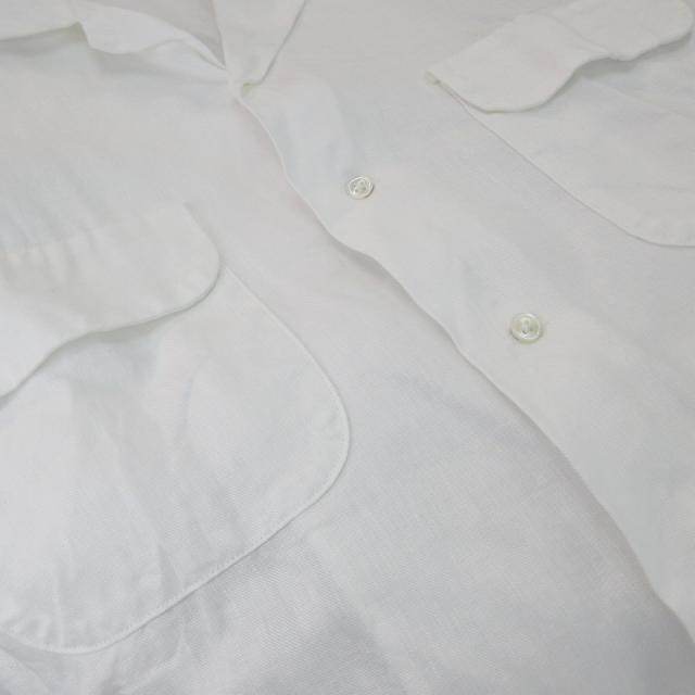 【中古】ナイジェルケーボン NIGEL CABOURN 25SS OPEN COLLAR SHIRT -LINEN 開襟 オープンカラー シャツ 半袖 8050-00-11005 48