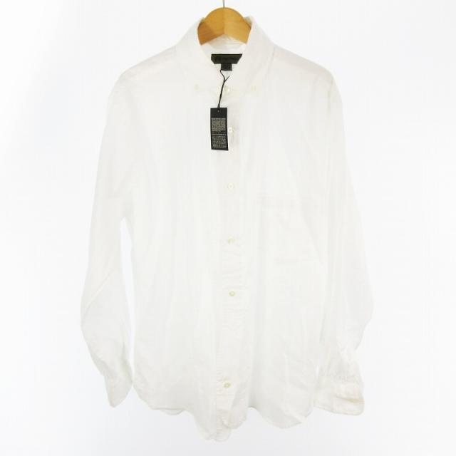 【中古】未使用品 ナイジェルケーボン NIGEL CABOURN 25SS BRITISH OFFICERS SHIRT TYPE2 HEMP  白 ホワイト 46