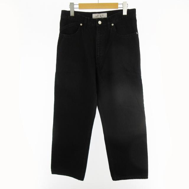 【中古】未使用品 バル bal 現行 12OZ STRAIGHT LEG 5P WASHED JEAN BAL-2179 デニムパンツ ジーンズ 黒 ブラック 1