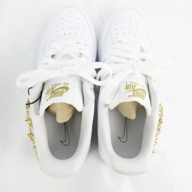 【中古】未使用品 ナイキ NIKE US5.5 22.5ｃｍ DD1525-100 WMNS AIR FORCE 1 '07 LX "WHITE PENDANT エアフォース