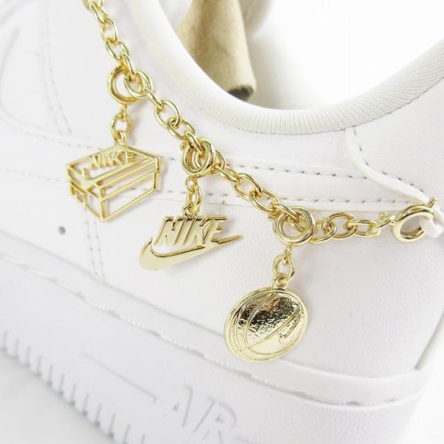 【中古】未使用品 ナイキ NIKE US5.5 22.5ｃｍ DD1525-100 WMNS AIR FORCE 1 '07 LX "WHITE PENDANT エアフォース