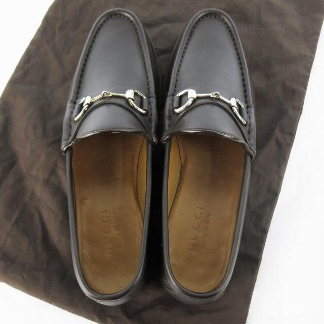中古】グッチ GUCCI ホースビット ローファー レザー シューズ 6