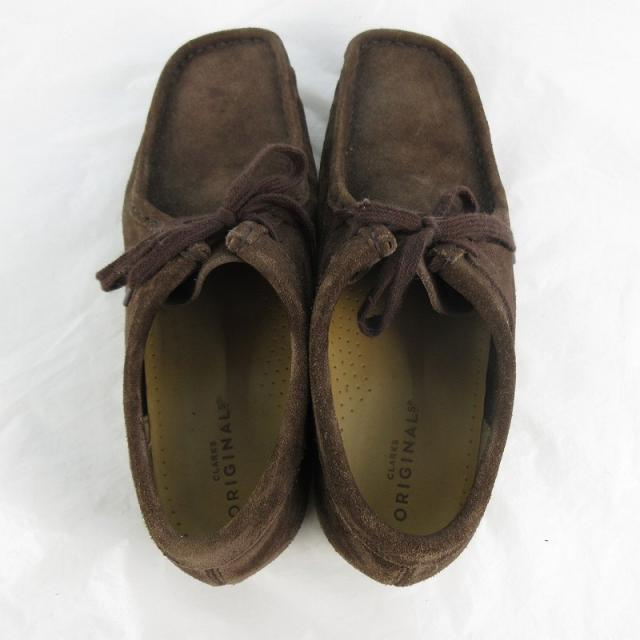 【中古】クラークス clarks UK 8 1/2 26.5cm 979E ワラビー Wallabee シューズ ブーツ スウェード レザー 茶 ブラウン 靴
