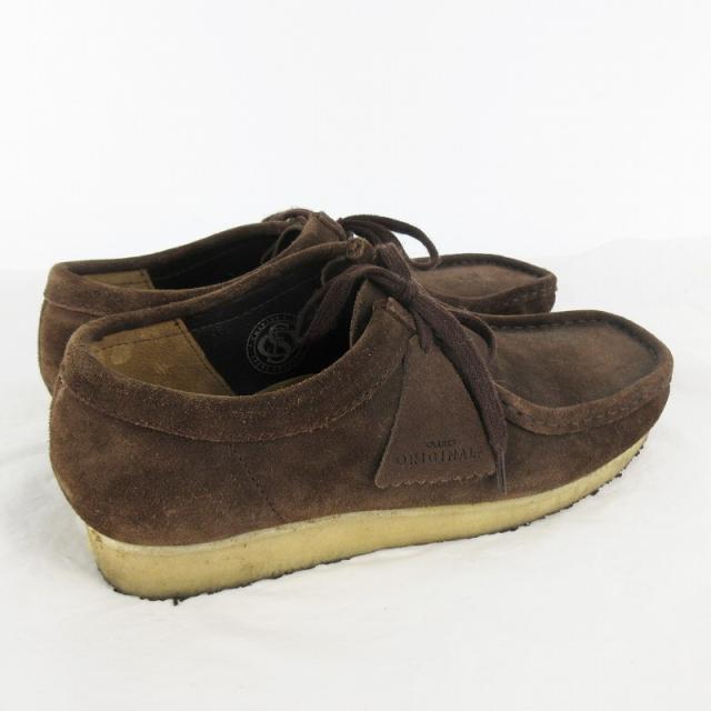 【中古】クラークス clarks UK 8 1/2 26.5cm 979E ワラビー Wallabee シューズ ブーツ スウェード レザー 茶 ブラウン 靴