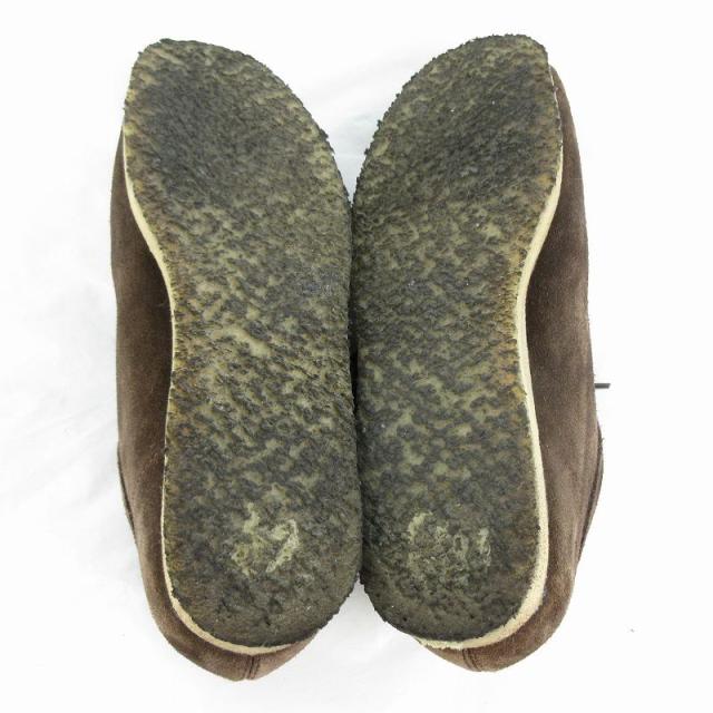 【中古】クラークス clarks UK 8 1/2 26.5cm 979E ワラビー Wallabee シューズ ブーツ スウェード レザー 茶 ブラウン 靴