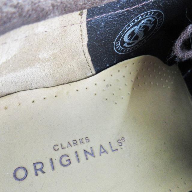 【中古】クラークス clarks UK 8 1/2 26.5cm 979E ワラビー Wallabee シューズ ブーツ スウェード レザー 茶 ブラウン 靴