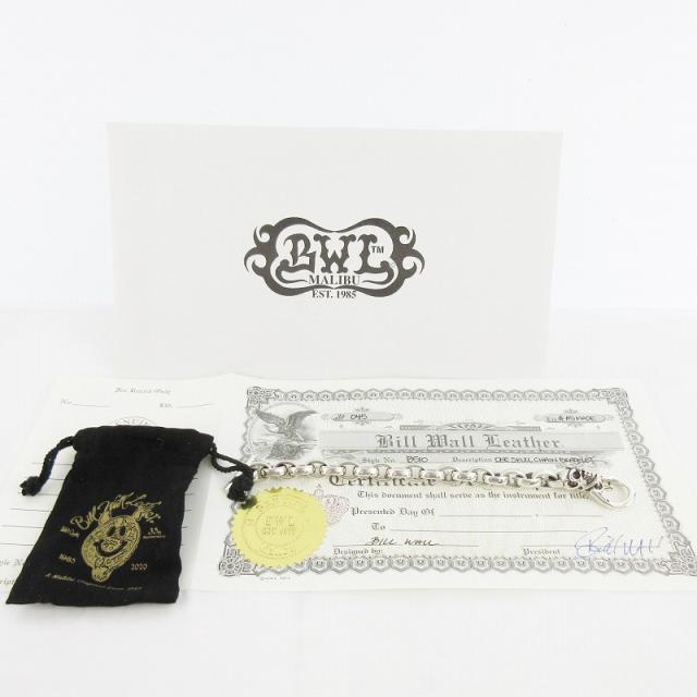 【中古】未使用品 ビルウォールレザー Bill Wall Leather One Skull Chain Bracelet ワン スカル チェーン ブレスレット B510_3