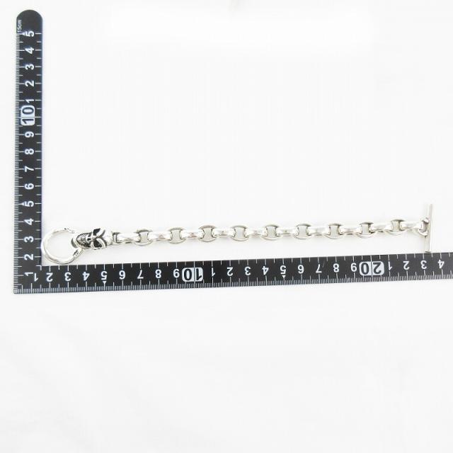 【中古】未使用品 ビルウォールレザー Bill Wall Leather One Skull Chain Bracelet ワン スカル チェーン ブレスレット B510_8