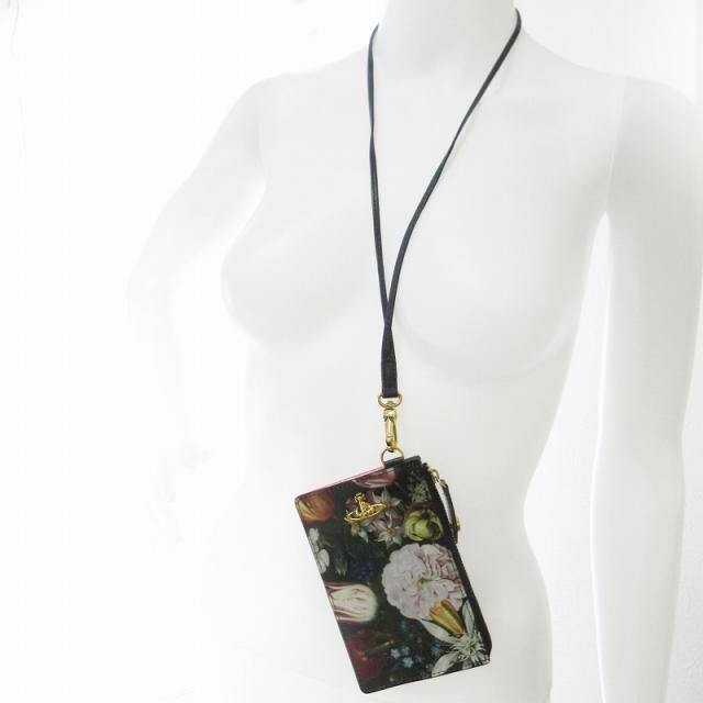 【中古】ヴィヴィアンウエストウッド Vivienne Westwood フラグメントケース カードケース ネックウォレット 財布
